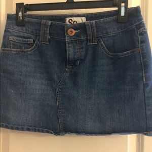 SO denim skirt
